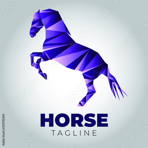 Horse logo template vector design