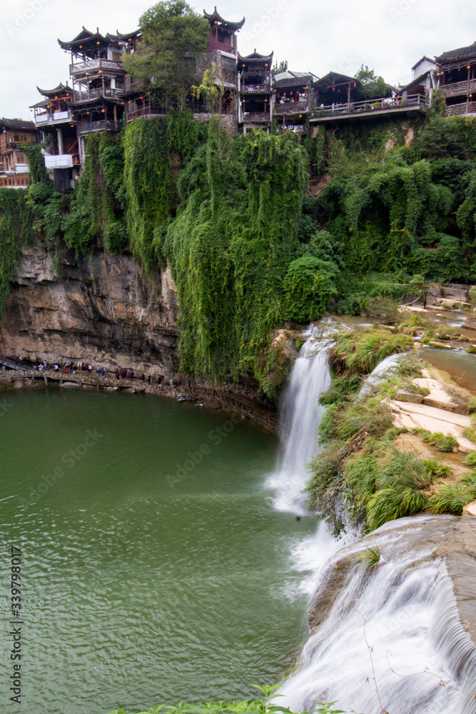 Obraz premium Furong waterfall, Xiangxi, China