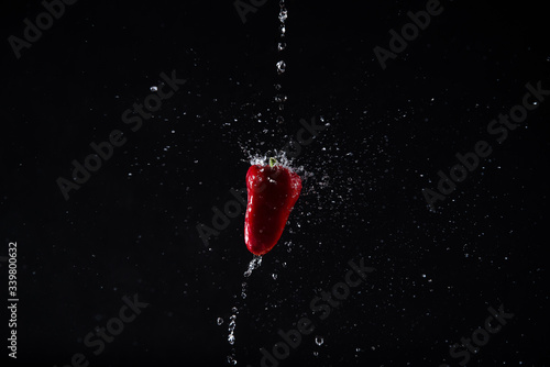 red pepper in water