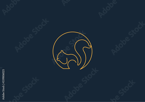 Abstract Squirrel Icon