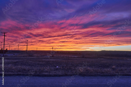 Amazingly Beautiful Texas Colorful Desert Sunset Sky © The Nature Guy