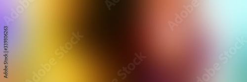 abstract blurredred background web header with peru, sienna and pastel blue colors photo