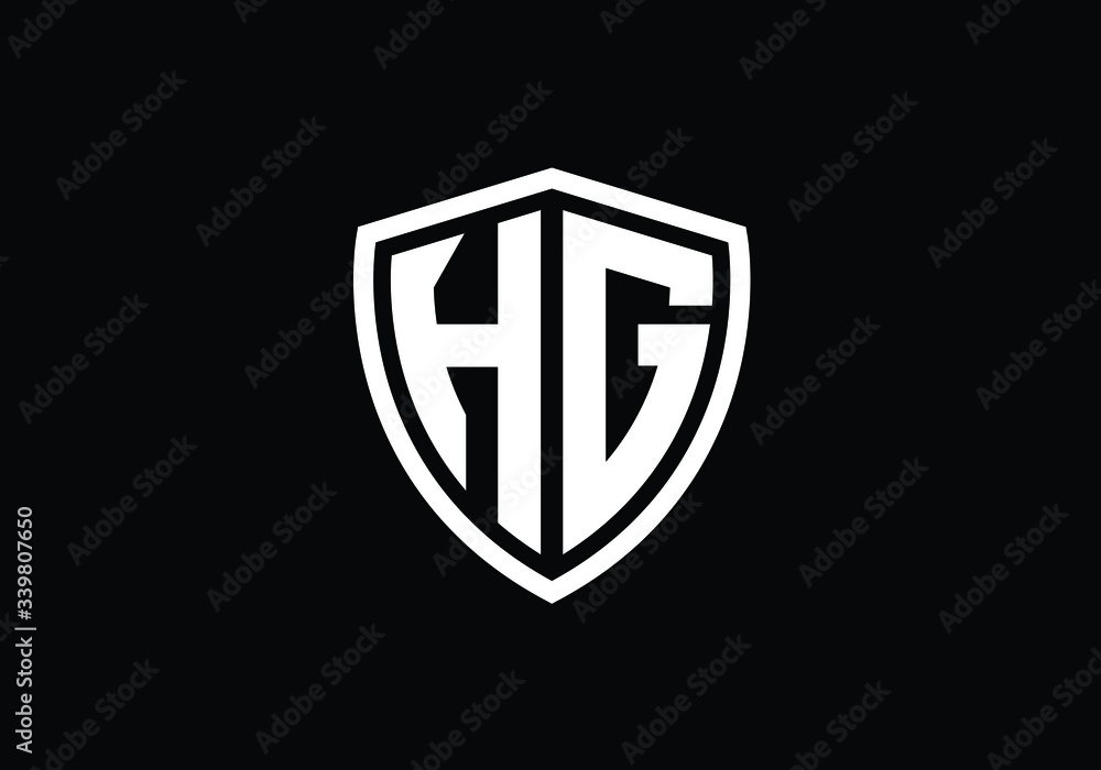 Initial Monogram Letter HG Logo Design Vector Template. HG Letter Logo Design Initial Monogram Letter HG Logo Design Vector Template. HG Letter Logo Design
