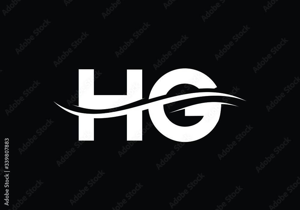 Initial Monogram Letter HG Logo Design Vector Template. HG Letter Logo Design Initial Monogram Letter HG Logo Design Vector Template. HG Letter Logo Design