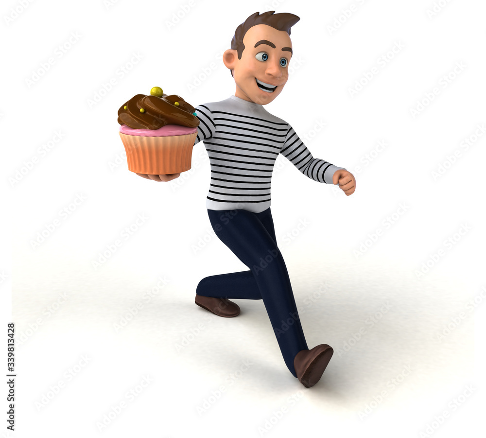 Fun 3D cartoon casual character Fun 3D cartoon casual character