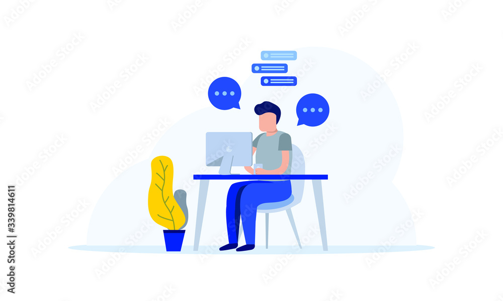 Working at home, coworking space, concept illustration. Womаn freelancer working on laptop at home. Remote worker concept. Vector flat style illustration isolated on white background. Working at home, coworking space, concept illustration. Womаn freelancer working on laptop at home. Remote worker concept. Vector flat style illustration isolated on white background.