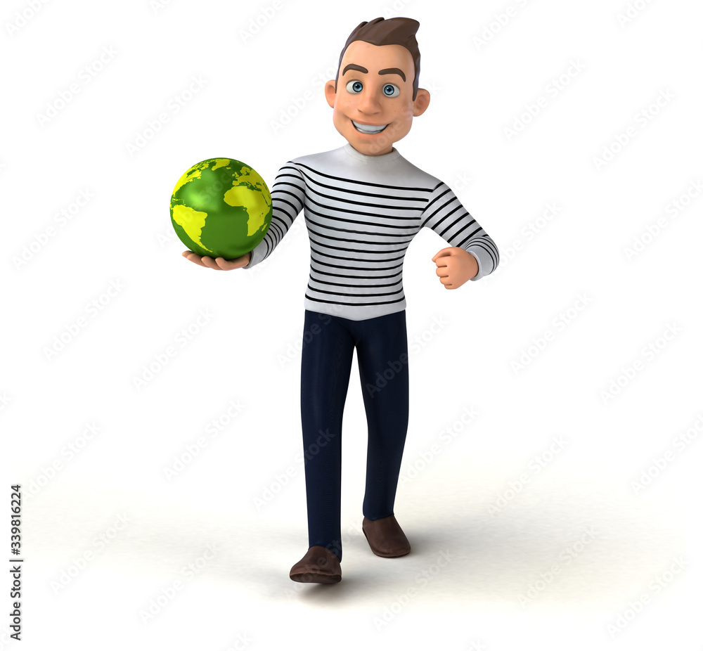 Fun 3D cartoon casual character Fun 3D cartoon casual character