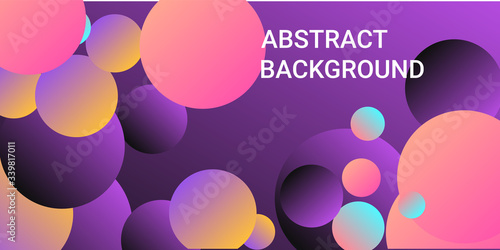 Trendy gradients of balls shapes.