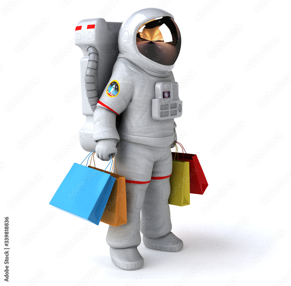Fun astronaut - 3D Illustration Fun astronaut - 3D Illustration