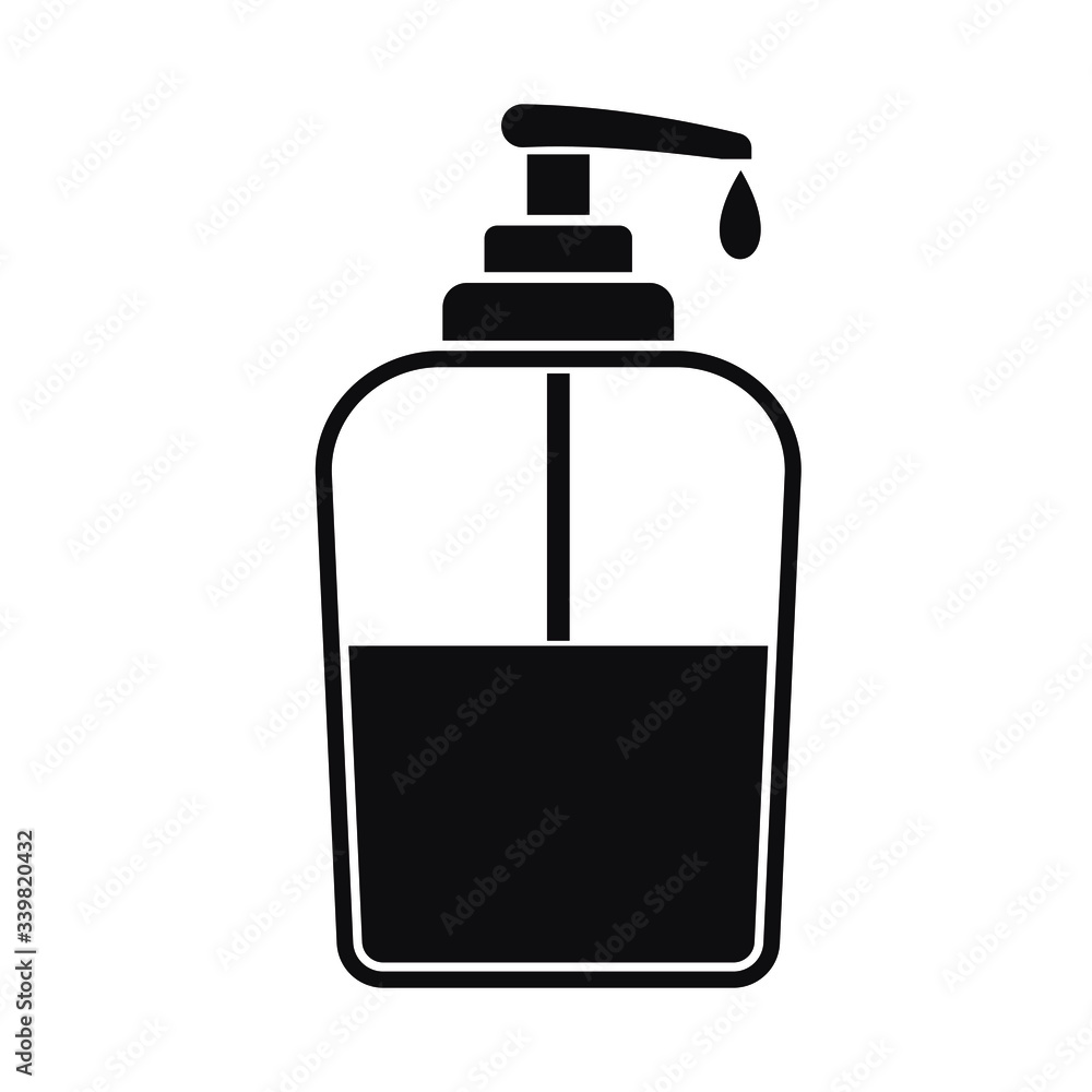 Liquid Soap Bottle Icon Liquid Soap Bottle Icon
