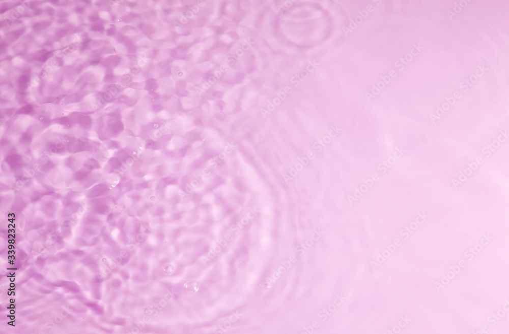 texture of splashing clean water on pastel background