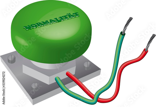 Startknopf Normalität