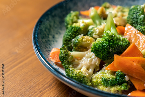 Asian Traditional Food Broccoli with Garlic Sauce