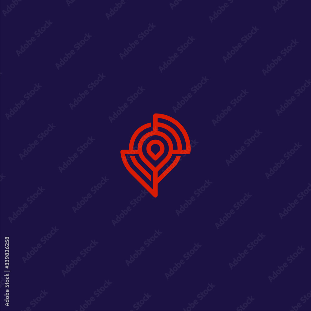 Point, location, gps logo design vector template Point, location, gps logo design vector template