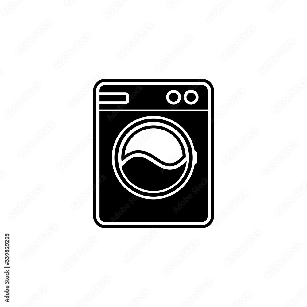 Washing machine icon isolated on white background Washing machine icon isolated on white background