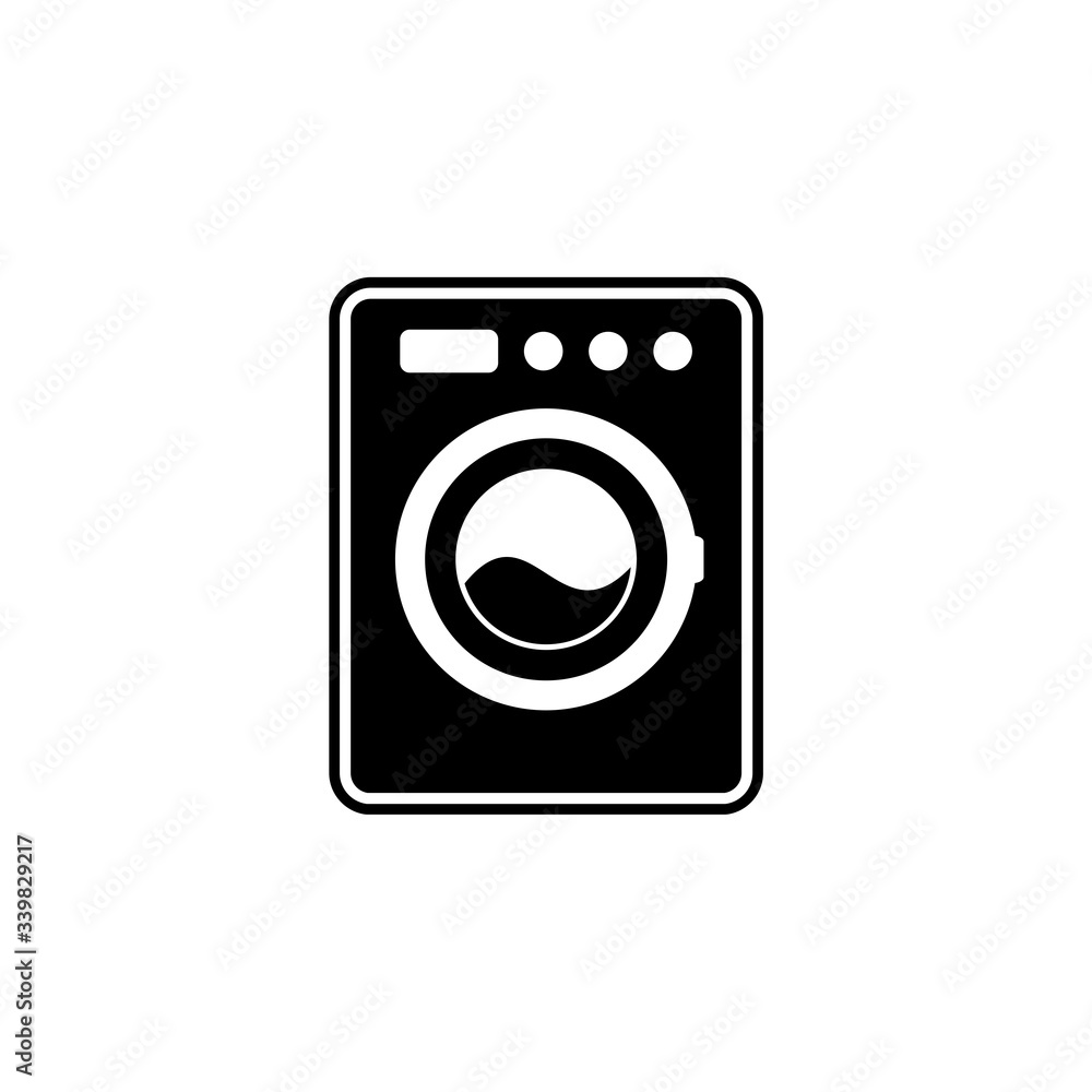 Washing machine icon isolated on white background Washing machine icon isolated on white background