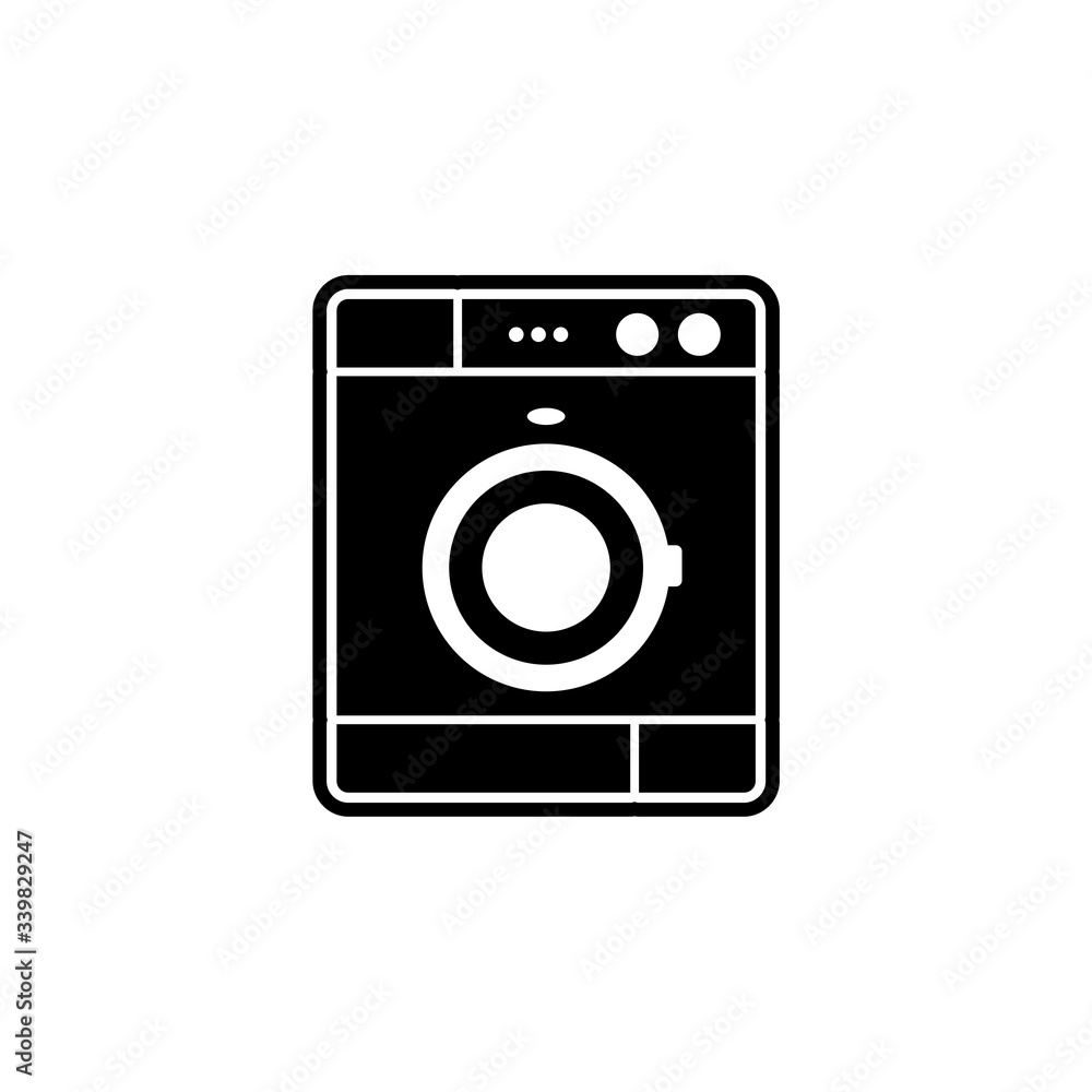 Washing machine icon isolated on white background Washing machine icon isolated on white background