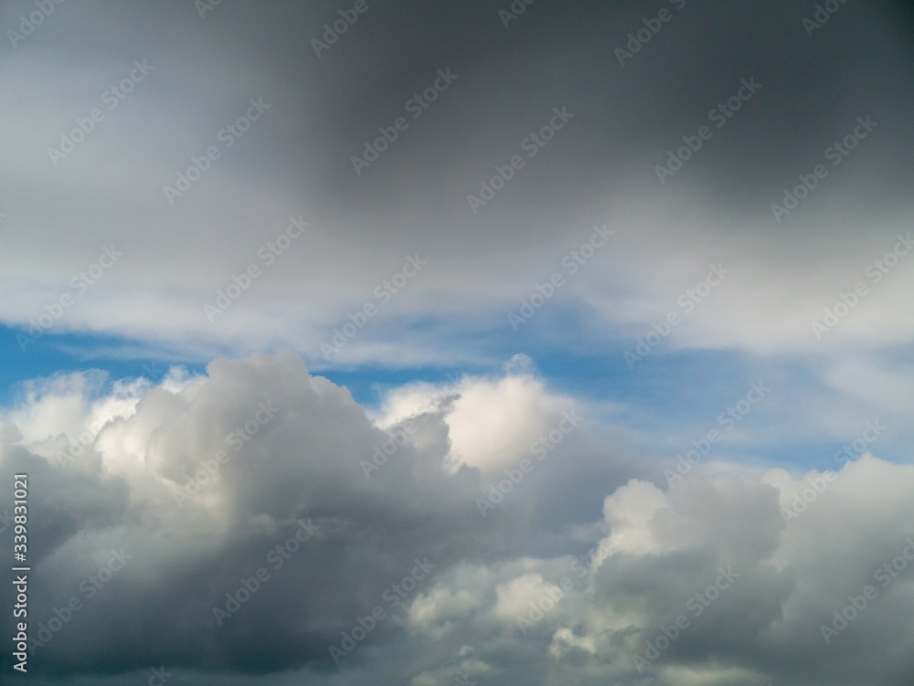 Cloudy sky background created by nature.