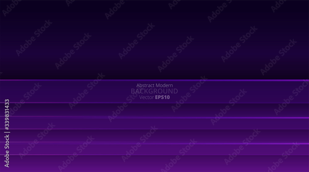Metallic chrome silver violet purple elegant realistic geometric abstract modern frame vector background