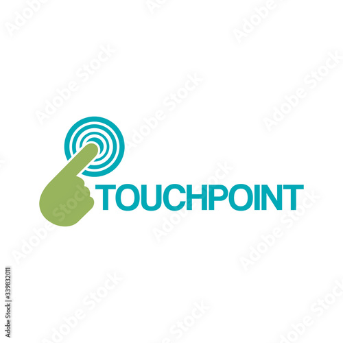 touchpoint simple logo design illustration