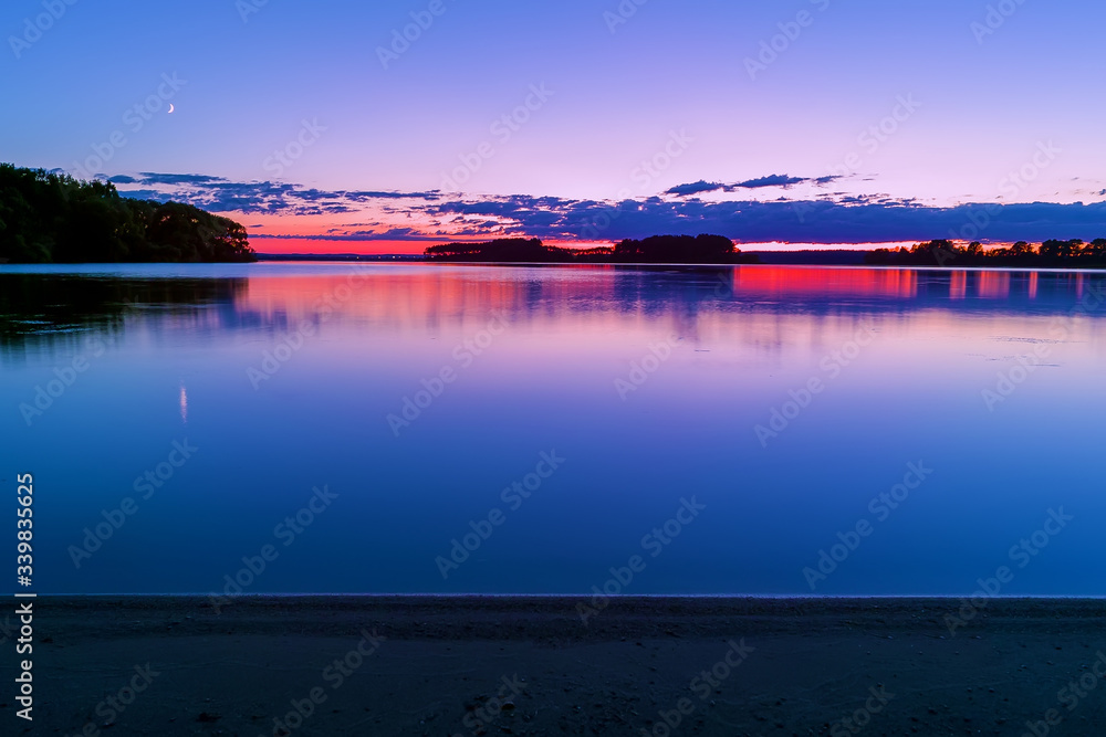 Fototapeta premium Beach at sunset