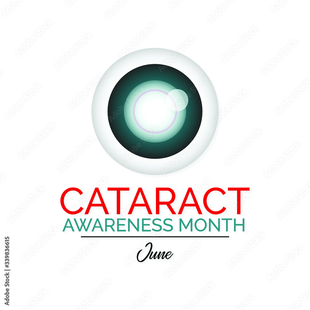 Vector illustration on the theme of Cataract awareness month observed each year during June. Vector illustration on the theme of Cataract awareness month observed each year during June.