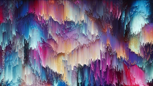 Abstract Colorful Geometrical Artwork,Abstract Graphical Art Background Texture,Modern Conceptual Art.3D Rendering