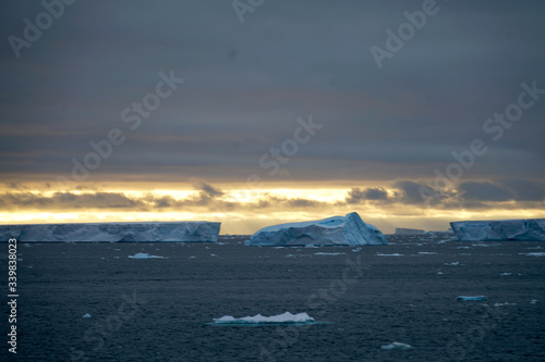Iceberg and Storm Clouds