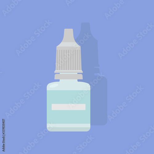 Eye drop bottle vector graphic