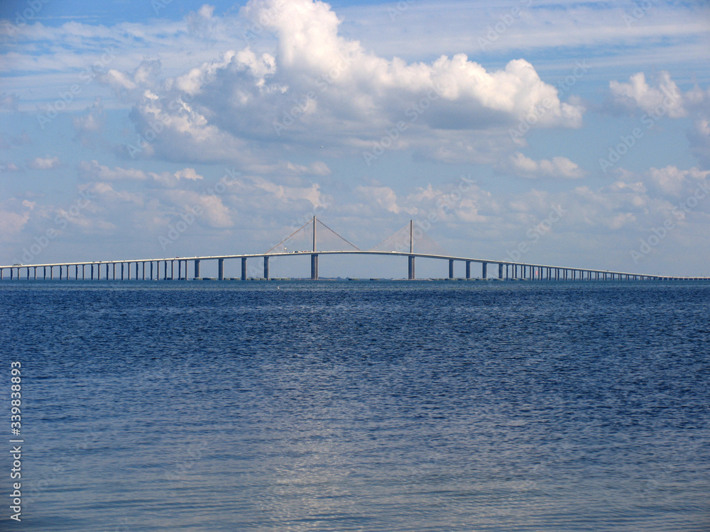 Bridge, Sunshine Skyway Bridge, Tampa Bay, Florida USA
