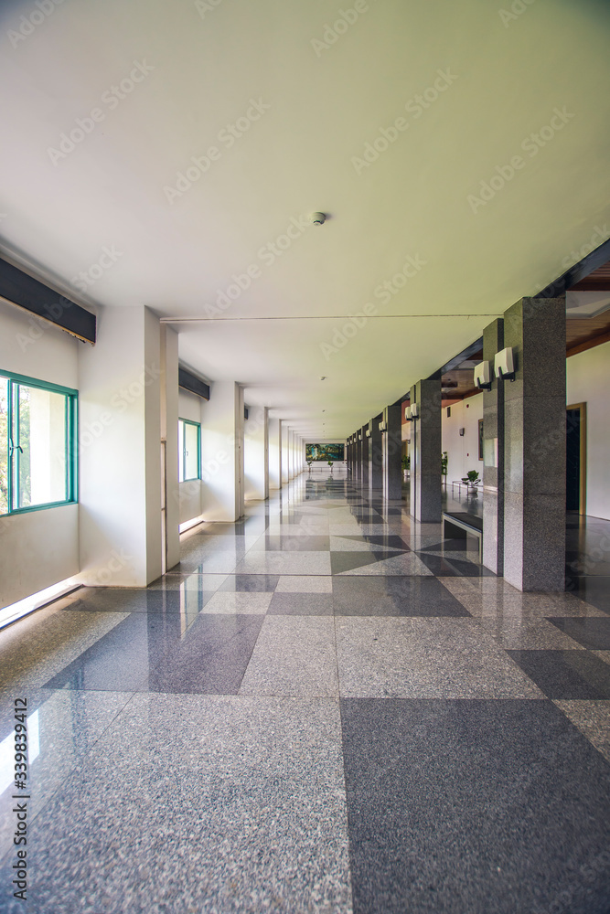 Ho Chi Minh city, Vietnam -  February 16, 2020: Interior view of the Independence Palace, formerly Reunification Palace (Dinh Thong Nhat), a landmark historic building in the center of Saigon.