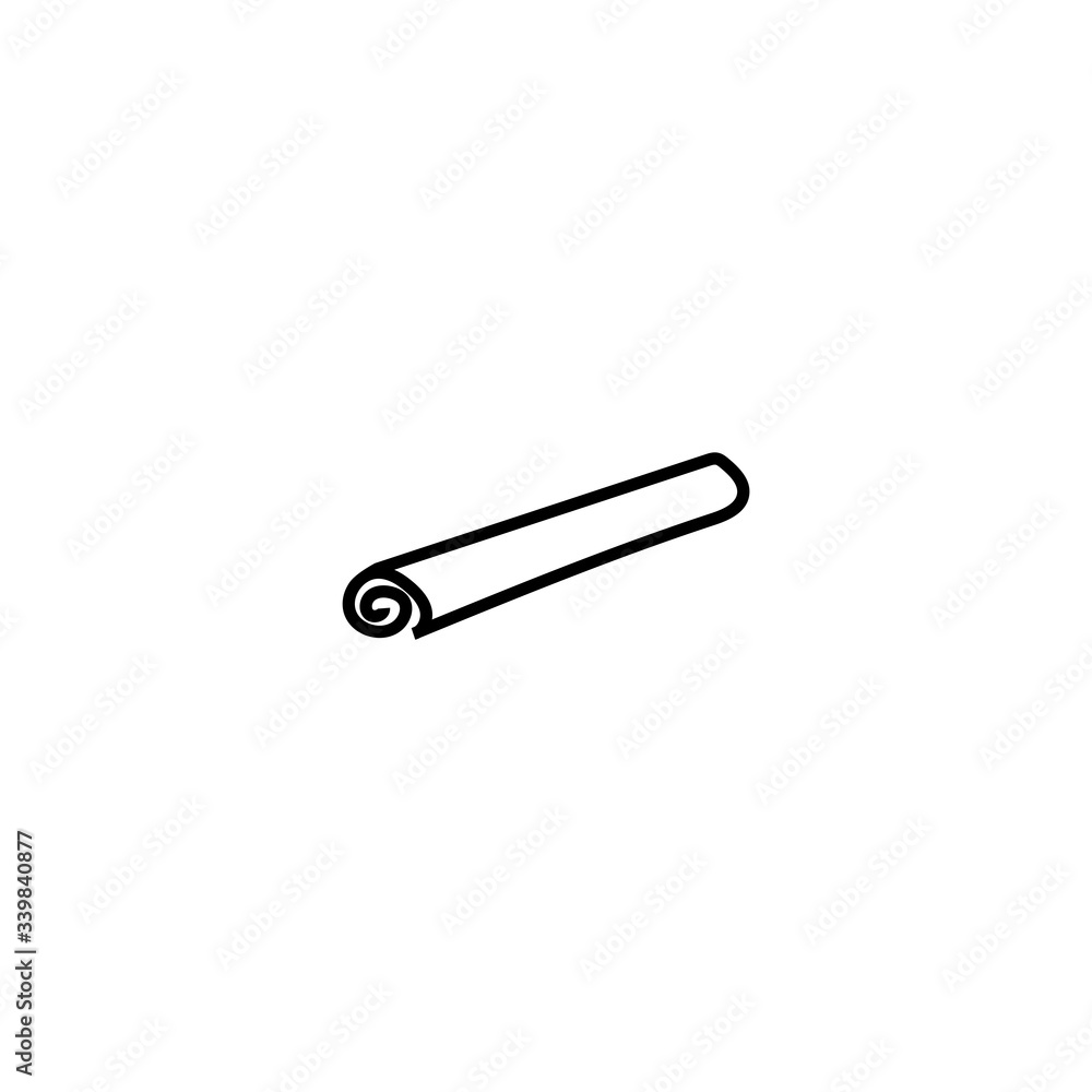 cinnamon stick icon isolated on white background cinnamon stick icon isolated on white background