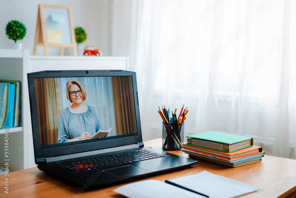 Fototapeta premium Distance learning online education.