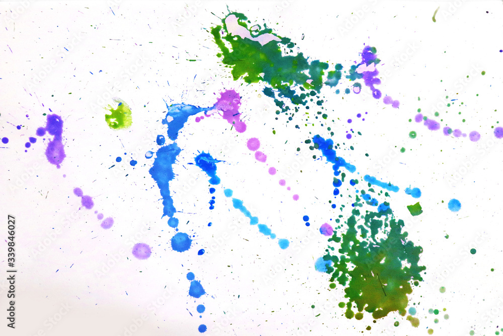 watercolor splashes