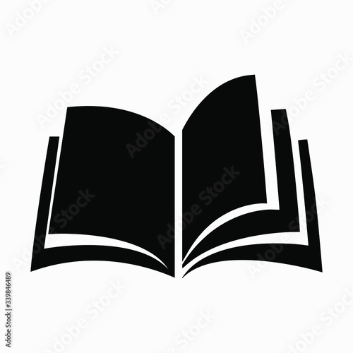 Book icon related to education, library, book store or knowledge symbol isolated minimal single flat linear icon for application and info-graphic. 