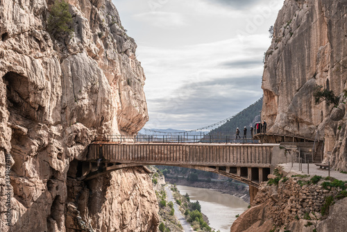 Beautiful Caminito del Rey near Malaga, Spain