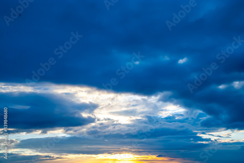 blue sky with clouds