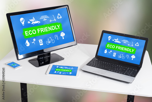 Eco friendly concept on different devices