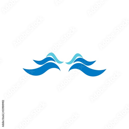 Water Wave symbol and icon Logo Template