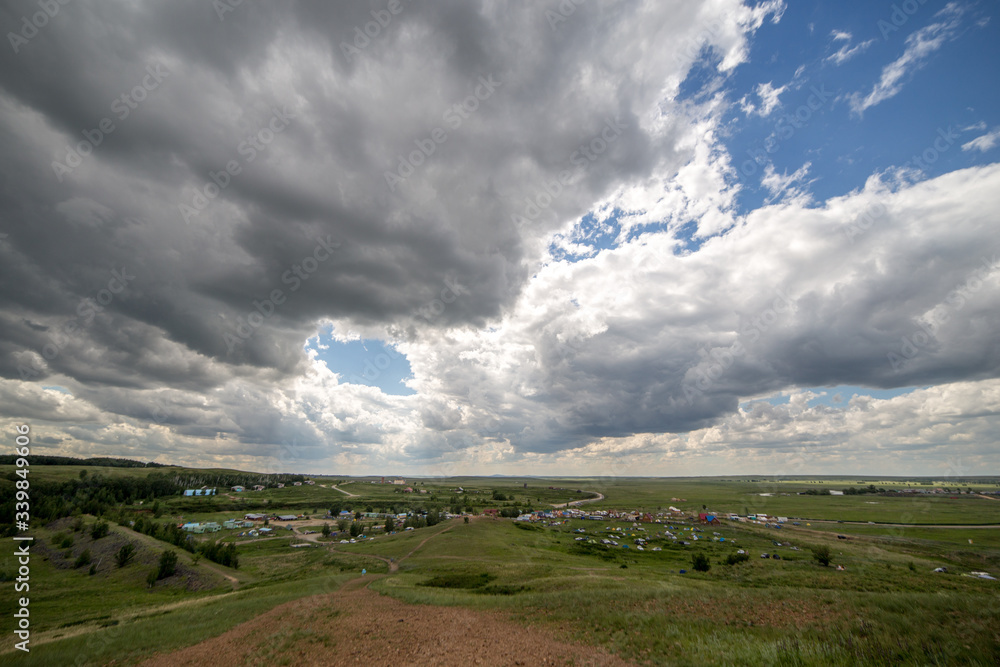 Arkaim is an ancient town in South Ural, Chelyabinsk region, Russia