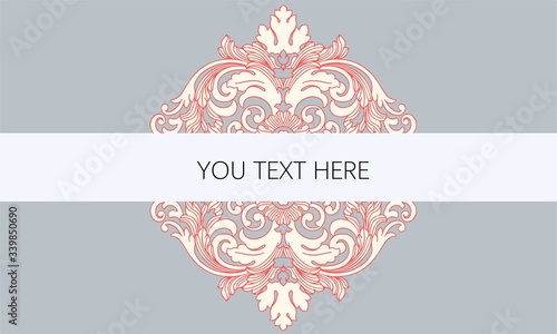 Abstract beautiful retro baroque paisley element