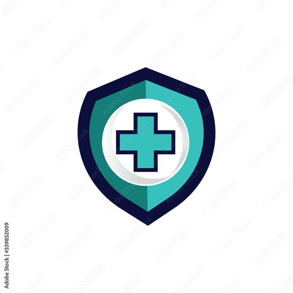 medical shield icon medical protection sign. Design vector illustration medical shield icon medical protection sign. Design vector illustration