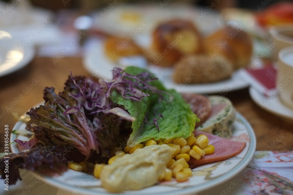 salad with vegetables