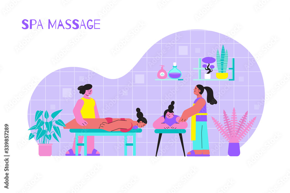 Spa Massage Room Composition Spa Massage Room Composition