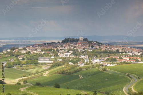 Vineyards surrounding the village of Sancerre, France.