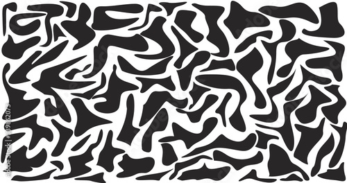 Abstract black ink blots background. Vector illustration. Grunge texture for cards and flyers design.Vector illustration