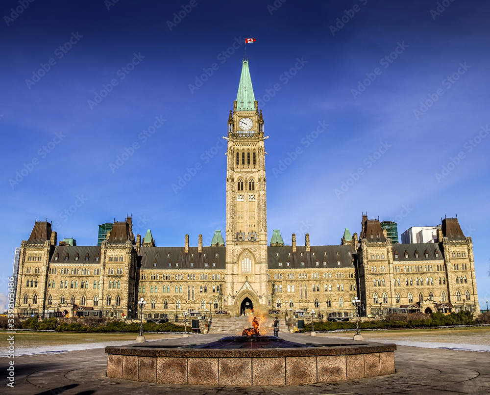 Fototapeta premium Parliament in Ottawa, Ontario, Canada