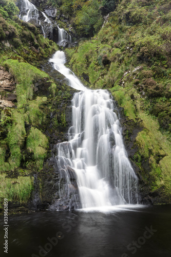 Assaranca Waterfall in County Donegal  Ireland.