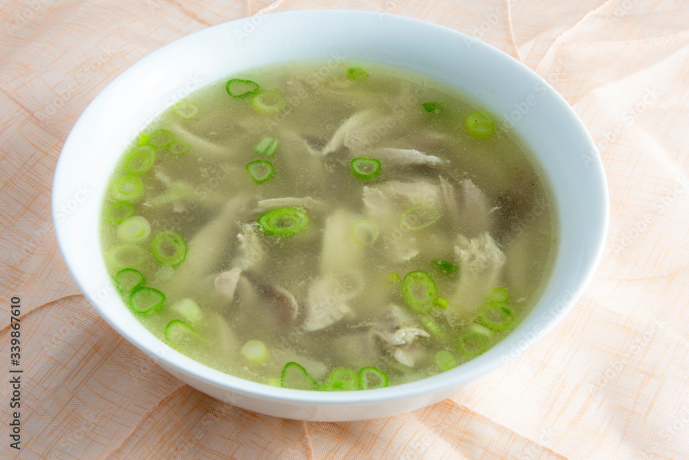 Chicken soup which is called dalg-gomtang in Korea Chicken soup which is called dalg-gomtang in Korea