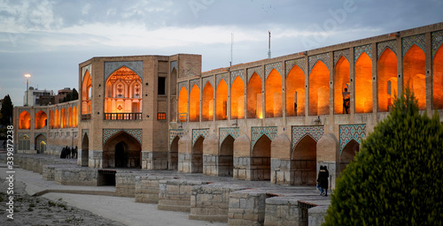 Photos Khaju Bridge in the city of Shiraz in Iran